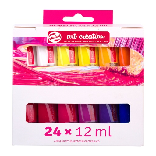 [1420267] Peinture acrylique Talens Art Creation set 24 couleurs 12ml