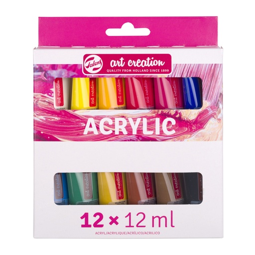 [1420274] Acrylverf Talens Art Creation assorti 12 tubes à 12ml