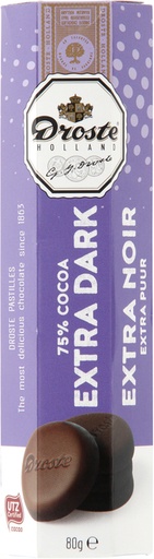 [1420829] Chocolat Droste pastilles extra noir 80g