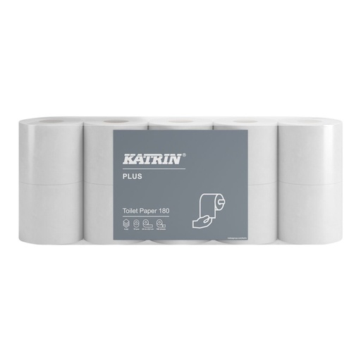 [1421490] Papier toilette Katrin Plus 4 épaisseurs 180 feuilles blanc