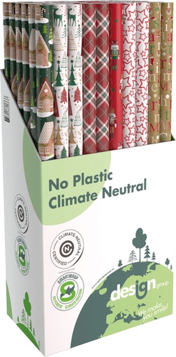 [1421930] Papier cadeau IG Groupe Noël 200x70cm assorti