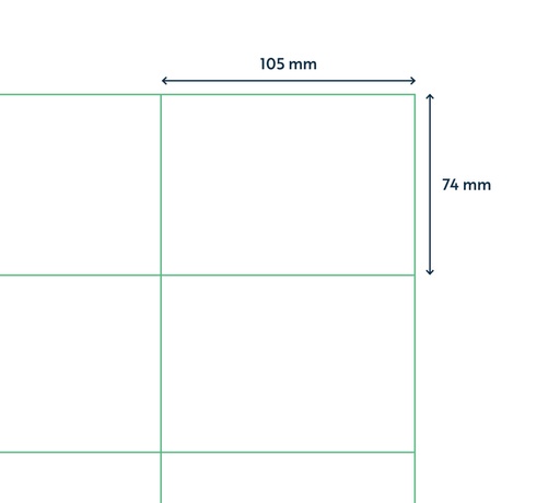 [1420466] Etiquette Qbasic A4 1000 feuilles 105x74mm 8000 étiquettes