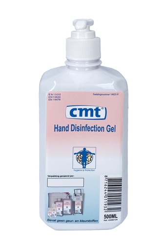 [1406937] Gel désinfectant main CMT Handfree Hydroalcoolique avec pompe 500ml