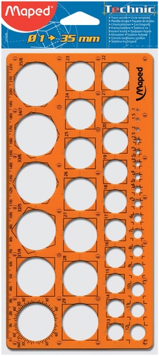 [1419431] Gabarit de cercles Maped Technic 1-35mm