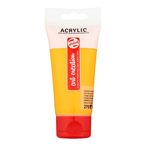 [1407005] Peinture acrylique Talens Art Creation 270 Jaune Azo foncé tube 75ml