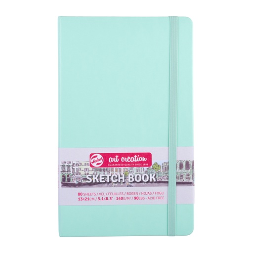 [1407013] Carnet de croquis Talens Art Creation 130x210mm 140g 80 feuilles menthe fraîche