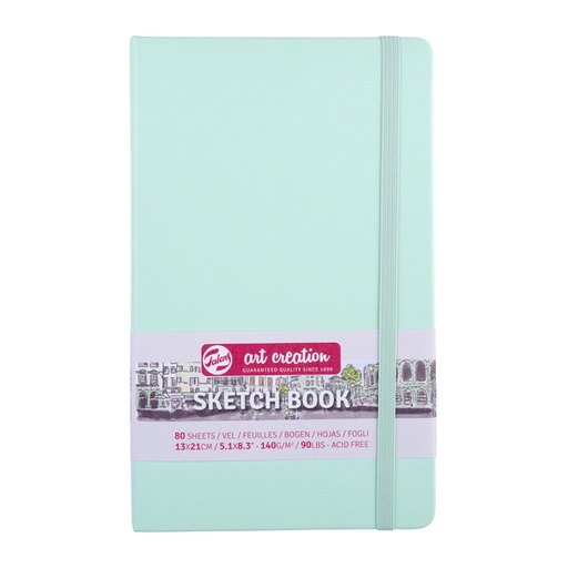 [1407013] Carnet de croquis Talens Art Creation 130x210mm 140g 80 feuilles menthe fraîche