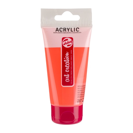 [1407019] Peinture acrylique Talens Art Creation 257 Orange Reflex tube 75ml