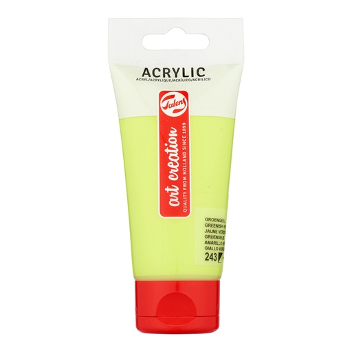 [1407040] Peinture acrylique Talens Art Creation 243 Jaune verdâtre tube 75ml