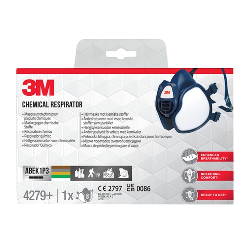 [1419289] Masque de protection 3M produits chimiques filtres FFABEK1 P3 D