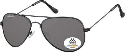 [1420293] Lunettes de soleil Montana noir mat avec verre fumé polarisé