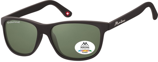 [1420303] Lunettes de soleil Montana noir mat verre G15 polarisé