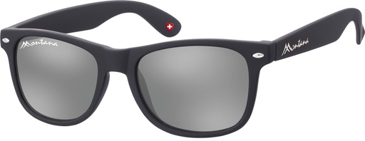 [1420305] Lunettes de soleil Montana noir Revo verre miroir argenté