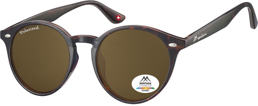 [1420326] Lunettes de soleil Montana Turtle verre brun polarisé