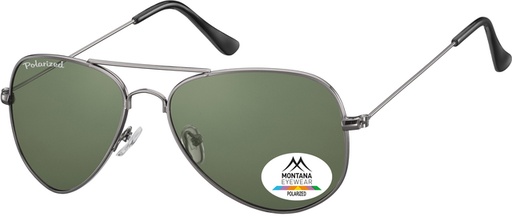 [1420332] Lunettes de soleil Montana acier verre G15 vert polarisé