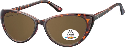 [1420336] Lunettes de soleil Montana Turtle verre brun polarisé