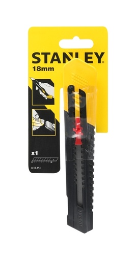 [1420708] Afbreekmes Stanley SM 18mm antichoc blister à 1 stuk