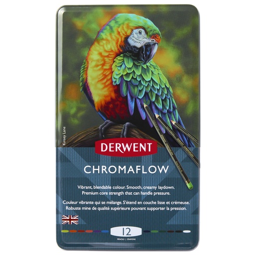 [1421525] Crayon de couleur Derwent Chromaflow set 12 couleurs