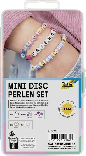 [1407602] Kralenset Folia mini disc 1832-delig assorti