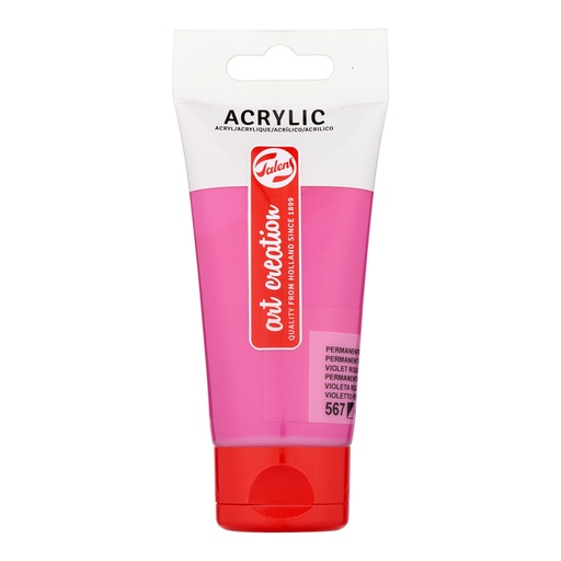 [1386381] Acrylverf Talens Art Creation 567 permanentroodviolet tube à 75ml