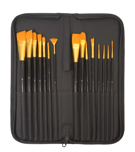 [1422310] Set pinceaux Travel 15 pièces