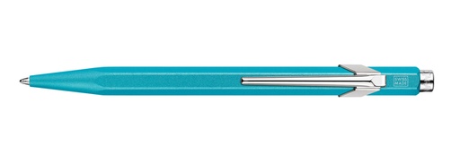 [1422108] Stylo bille Caran d'Ache Colormat-X 849 turquoise