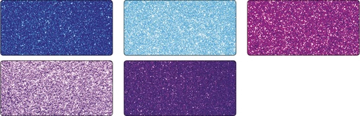 [1422120] Glitterkarton Folia 50x70cm 300gr 5 vel ice assorti