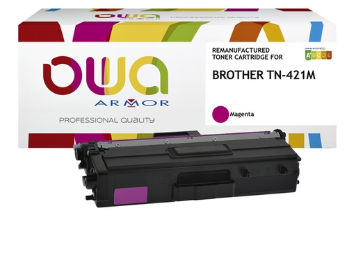 [1422144] Cartouche toner OWA alternative pour Brother TN-421M rouge