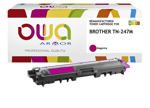 [1422146] Cartouche toner OWA alternative pour Brother TN-247M rouge