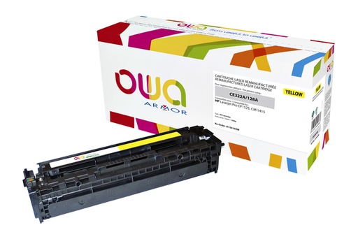 [1422149] Cartouche Toner OWA alternative pour HP CE322A jaune