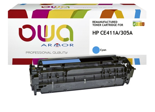 [1422160] Cartouche toner OWA alternative pour HP CE411A bleu