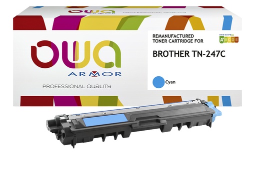 [1422170] Cartouche toner OWA alternative pour Brother TN-247C bleu