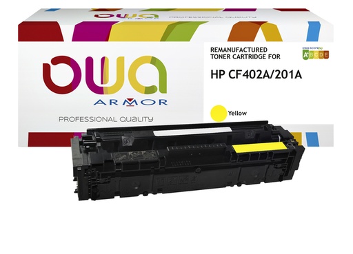 [1422171] Tonercartridge OWA alternatief tbv HP CF402A geel