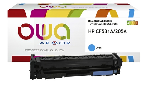 [1422215] Cartouche toner OWA alternative pour HP CF531A bleu