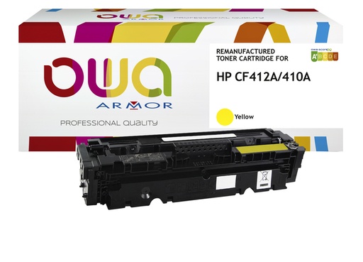 [1422217] Tonercartridge OWA alternatief tbv HP CF412A geel