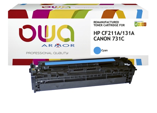 [1422243] Cartouche toner OWA alternative pour HP CF211A bleu