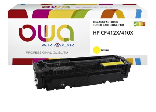 [1422247] Tonercartridge OWA alternatief tbv HP CF412X geel