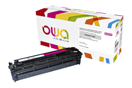 [1422253] Cartouche Toner OWA alternative pour HP CE323A rouge