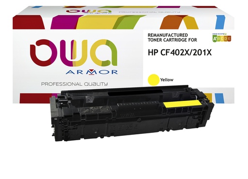 [1422266] Tonercartridge OWA alternatief tbv HP CF402X geel