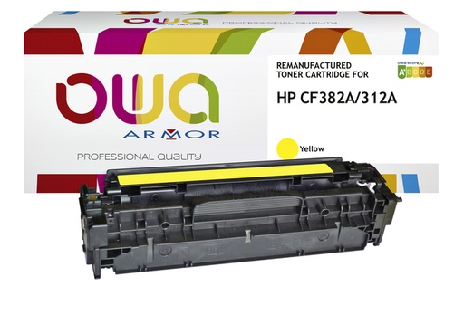 [1422271] Tonercartridge OWA alternatief tbv HP CF382A geel