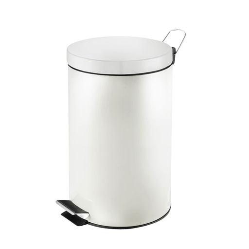 [1422365] Poubelle à pédale ronde Vepa Bins 12L blanc