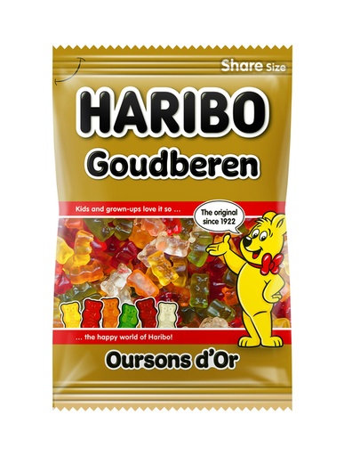 [1422326] Snoep Haribo Goudbeertjes zak 250gr