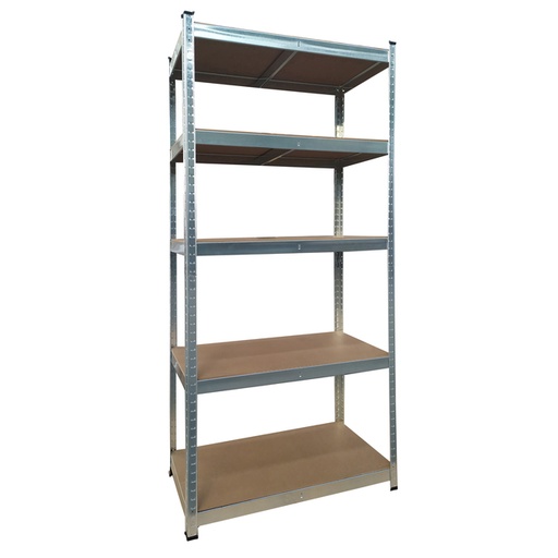 [1421708] Rayonnage BRASQ 5 étagères 90x40x180cm SU175 max 875kg argent