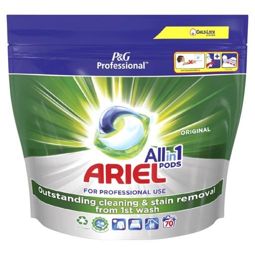 [1422041] Lessive Ariel Prof All-one Regular 70 capsules