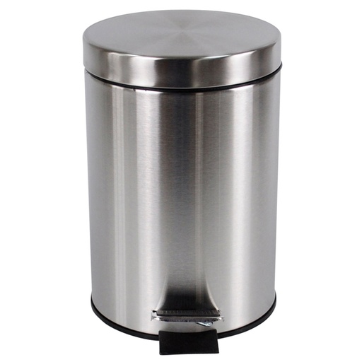 [1422375] Poubelle à pédale BRASQ 20L Inox