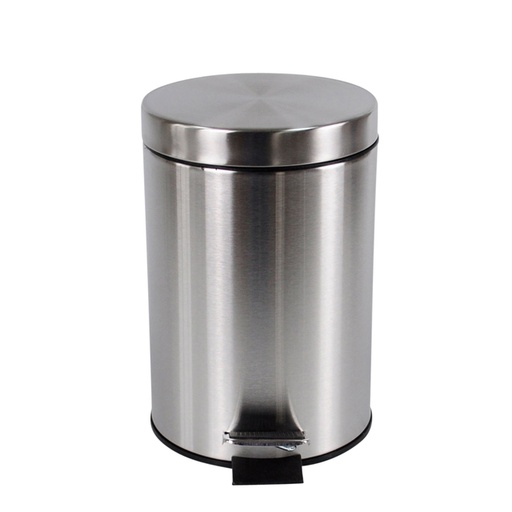 [1422378] Poubelle à pédale BRASQ 12L Inox