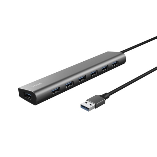 [1421761] Hub Trust HALYX 7-port USB-A 3.2 zilver