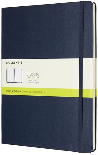 [1422866] Carnet Moleskine XL 190x250mm uni couverture rigide bleu saphir