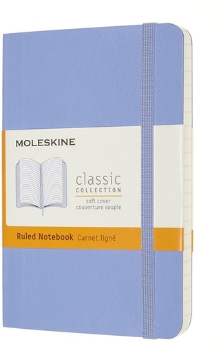 [1422869] Notitieboek Moleskine pocket 90x140mm lijn soft cover hydrangea blue