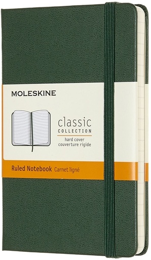 [1422870] Notitieboek Moleskine pocket 90x140mm lijn hard cover myrtle green